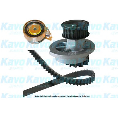 Photo Pompe à eau + kit de courroie de distribution KAVO PARTS DKW1001