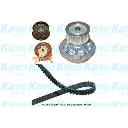 Photo Pompe à eau + kit de courroie de distribution KAVO PARTS DKW1004