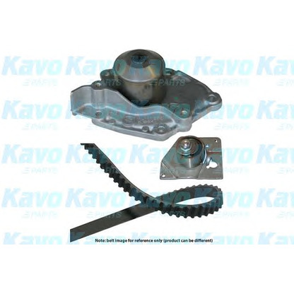 Photo Pompe à eau + kit de courroie de distribution KAVO PARTS DKW6502