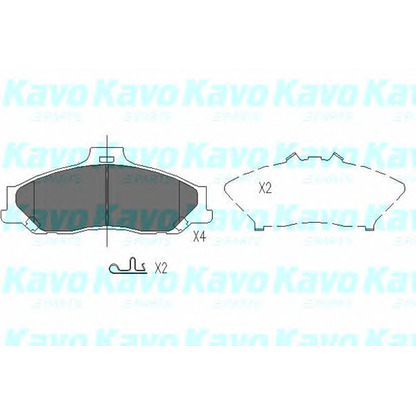 Foto Pinza de freno KAVO PARTS KBP4510