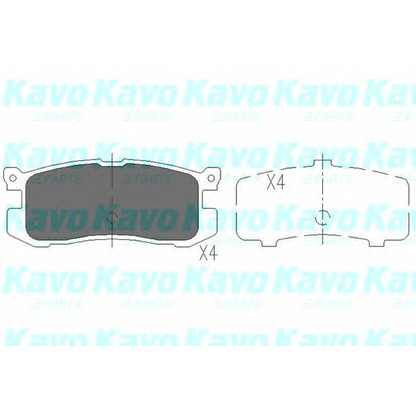 Photo Brake Pad Set, disc brake KAVO PARTS KBP4537