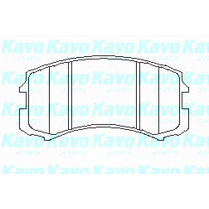 Фото Комплект тормозных колодок, дисковый тормоз KAVO PARTS KBP5537