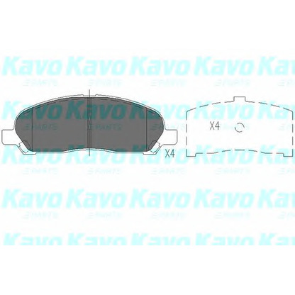Фото Комплект тормозных колодок, дисковый тормоз KAVO PARTS KBP5540