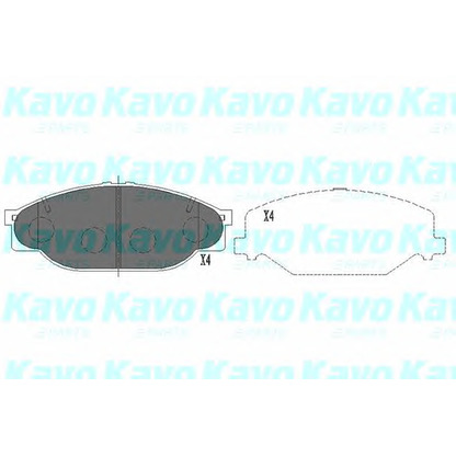 Zdjęcie Zestaw klocków hamulcowych, hamulce tarczowe KAVO PARTS KBP9039