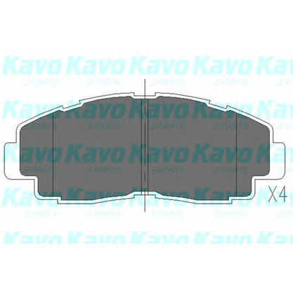 Фото Комплект тормозных колодок, дисковый тормоз KAVO PARTS KBP9052