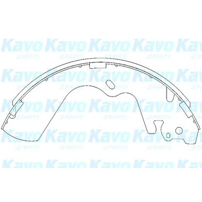 Фото Комплект тормозных колодок KAVO PARTS KBS3403