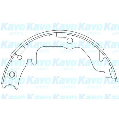 Photo Brake Shoe Set, parking brake KAVO PARTS KBS6403