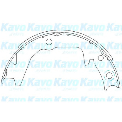 Photo Brake Shoe Set, parking brake KAVO PARTS KBS6404