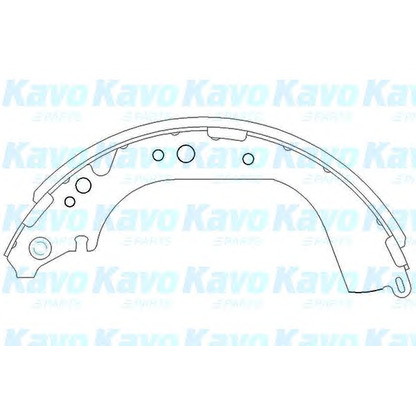 Photo Brake Shoe Set KAVO PARTS KBS9901