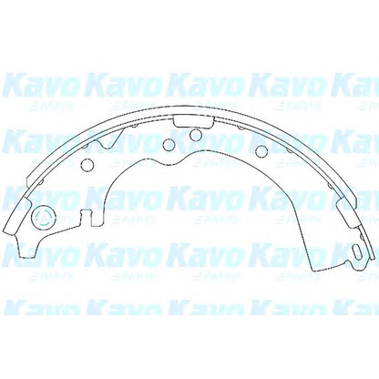 Photo Jeu de mâchoires de frein KAVO PARTS KBS9908