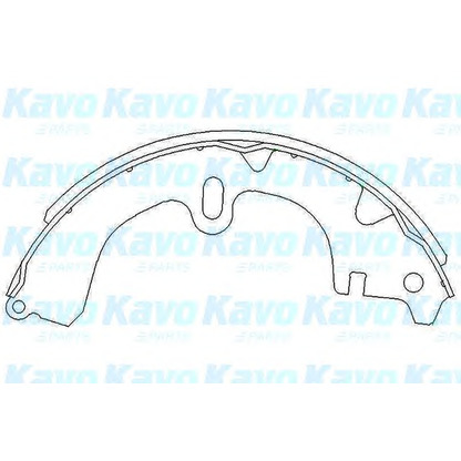 Foto Juego de zapatas de frenos KAVO PARTS KBS9914