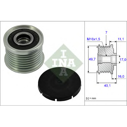 Foto Rueda libre alternador INA 535002110