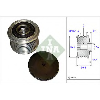 Foto Generatorfreilauf INA 535014210