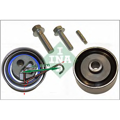 Photo Pulley Kit, timing belt INA 530033809