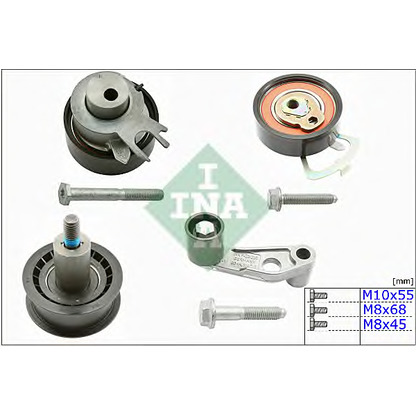 Photo Pulley Kit, timing belt INA 530008909