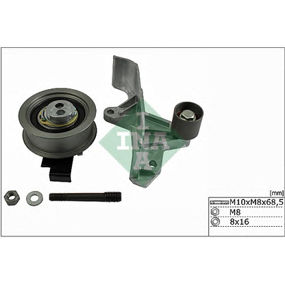 Photo Pulley Kit, timing belt INA 530054609