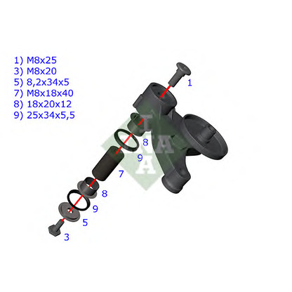 Photo Belt Tensioner, v-ribbed belt INA 533011710