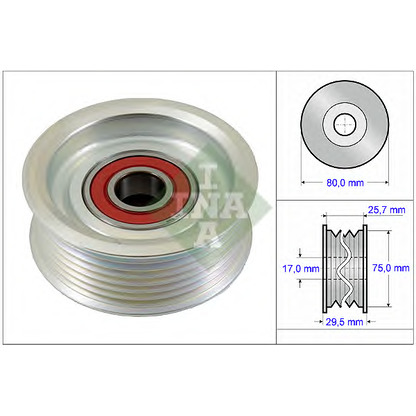 Foto Umlenk-/Führungsrolle, Keilrippenriemen INA 532058710