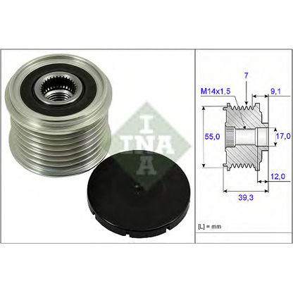 Foto Rueda libre alternador INA 535026010