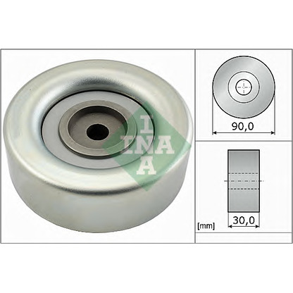 Photo Deflection/Guide Pulley, v-ribbed belt INA 532069310