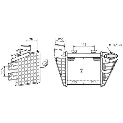 Photo Intercooler, charger NRF 30023