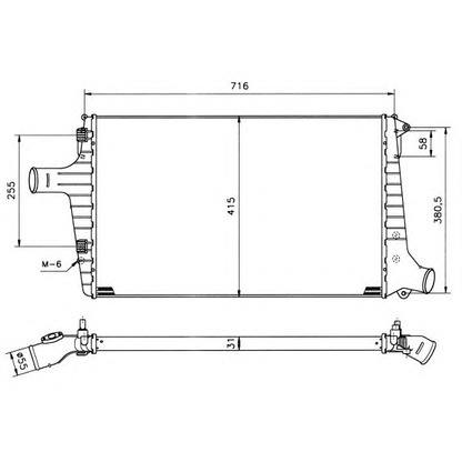 Photo Intercooler, échangeur NRF 30118