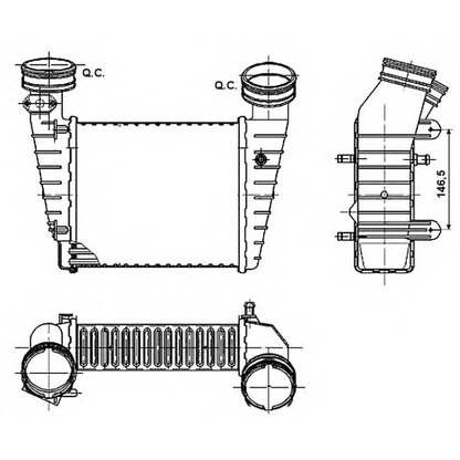 Photo Intercooler, échangeur NRF 30147A