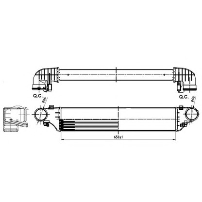 Photo Intercooler, échangeur NRF 30164A