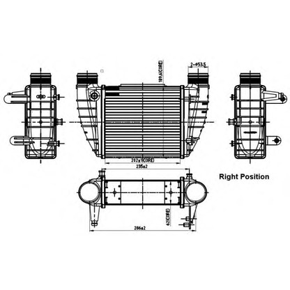 Foto Radiador de aire de admisión NRF 30252