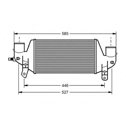 Foto Radiador de aire de admisión NRF 30545