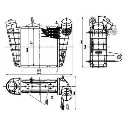 Photo Intercooler, échangeur NRF 30842