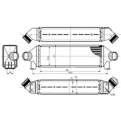 Photo Intercooler, échangeur NRF 30887