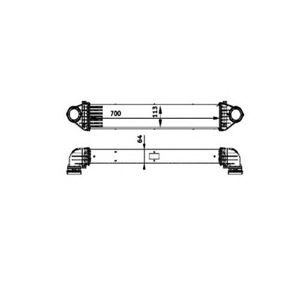 Photo Intercooler, échangeur NRF 30900