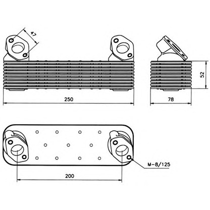 Photo Oil Cooler, engine oil NRF 31039