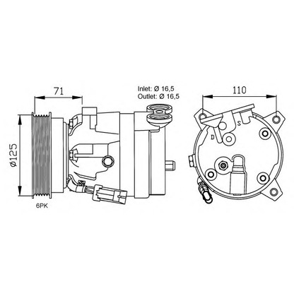 Foto Kompressor, Klimaanlage NRF 32023G