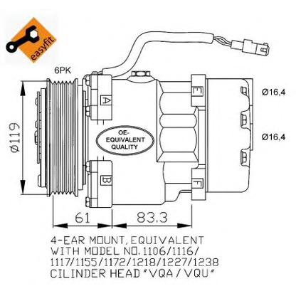 Foto Compressore, Climatizzatore NRF 32040