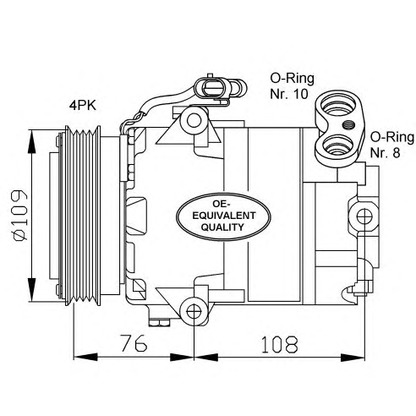 Photo Compressor, air conditioning NRF 32081