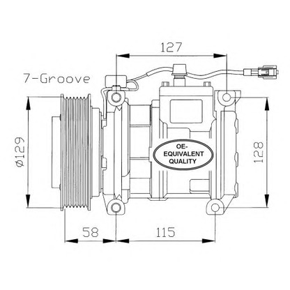 Photo Compressor, air conditioning NRF 32094