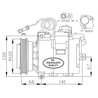 Foto Compressore, Climatizzatore NRF 32104