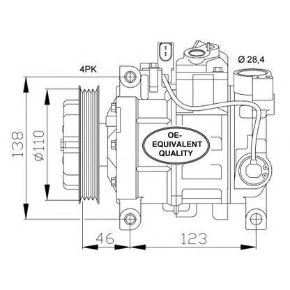 Foto Kompressor, Klimaanlage NRF 32105