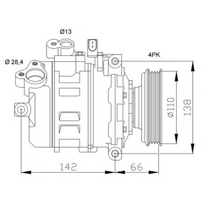 Foto Kompressor, Klimaanlage NRF 32106G