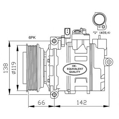 Foto Kompressor, Klimaanlage NRF 32111