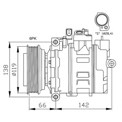 Photo Compressor, air conditioning NRF 32111G