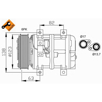 Foto Kompressor, Klimaanlage NRF 32112G