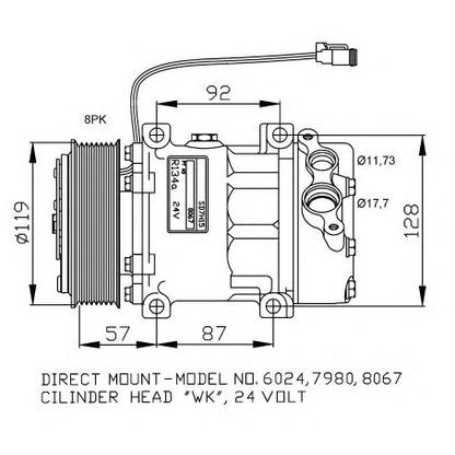 Photo Compressor, air conditioning NRF 32120G