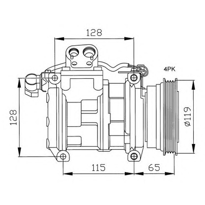 Foto Compresor, aire acondicionado NRF 32122G