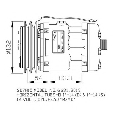 Foto Compresor, aire acondicionado NRF 32138G