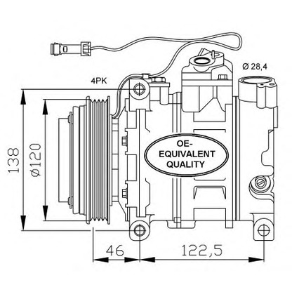 Photo Compressor, air conditioning NRF 32167