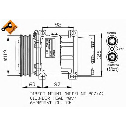 Foto Kompressor, Klimaanlage NRF 32170G