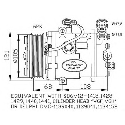 Foto Kompressor, Klimaanlage NRF 32172